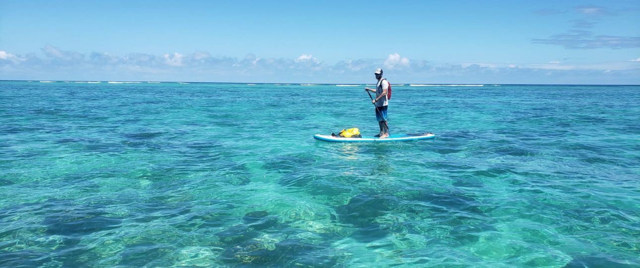 Stand up paddle (SUP) turquoise lagoon Zanzibar, 2 Winds Paddle Sports
