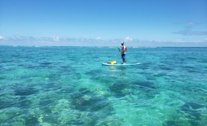 Stand up paddle (SUP) turquoise lagoon Zanzibar, 2 Winds Paddle Sports